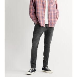 Nudie Jeans Tight Terry Fade To Gray Organic Cotton Denim Skinny Leg Size 28